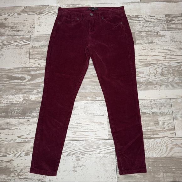 Banana Republic Pants - Banana Republic Burgundy Corduroy Skinny Pants Women’s 26P Petite